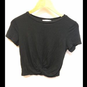 Black crop top